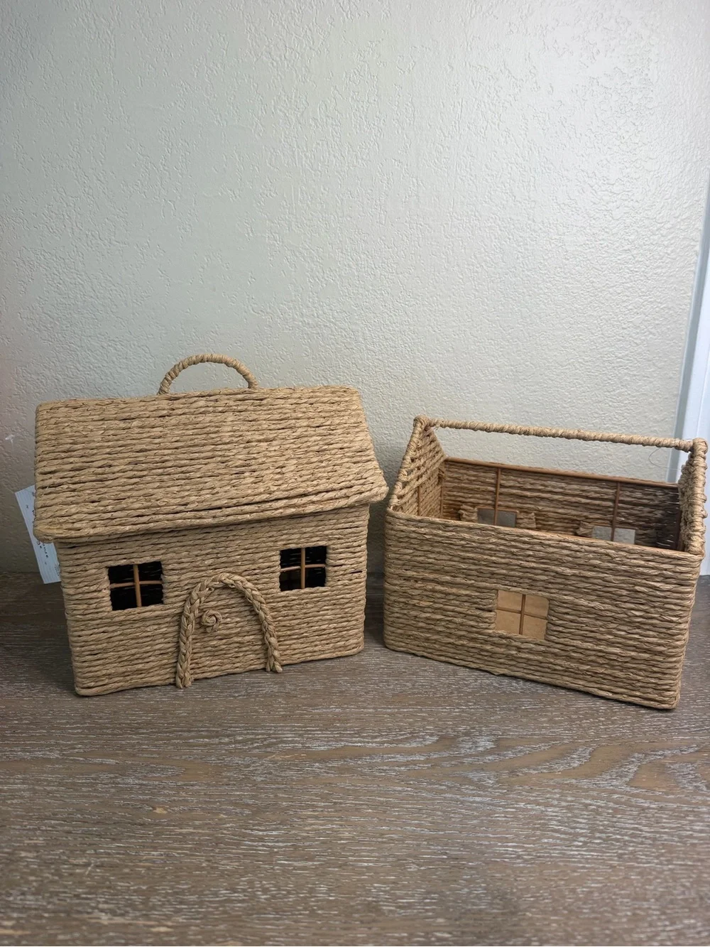 Target Bullseye Playground - Woven House Storage Viral Container Baskets Set